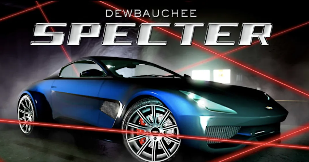 For the October 14th, 2021 Grand Theft Auto Weekly Update the Podium Vehicle is the The Dewbauchee Specter.