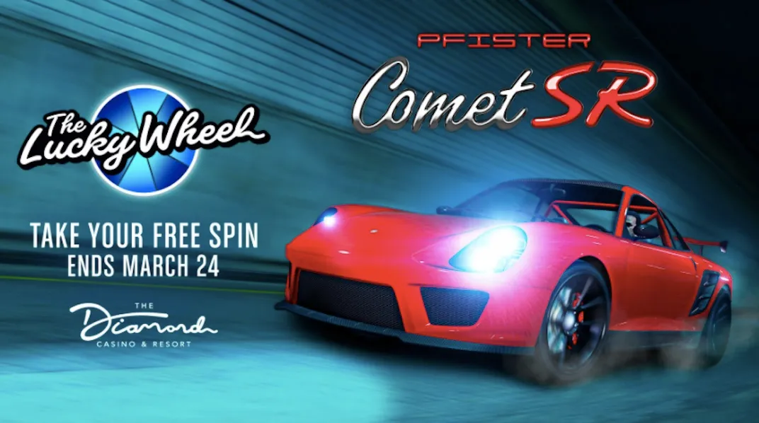 The podium vehicle for the March 18th update is the Pfister Comet SR.
