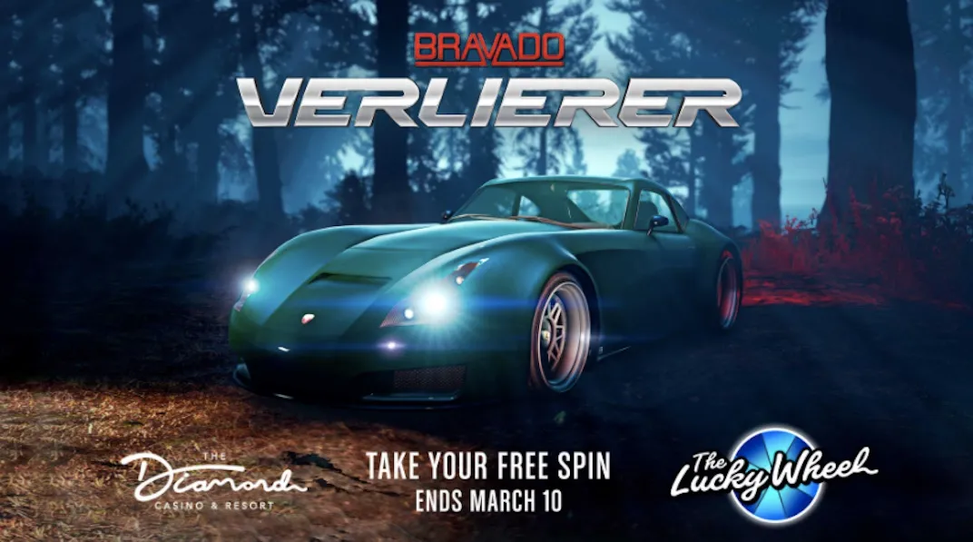 The GTA Online Podium Car the week of March 4th is the Bravado Verlierer.