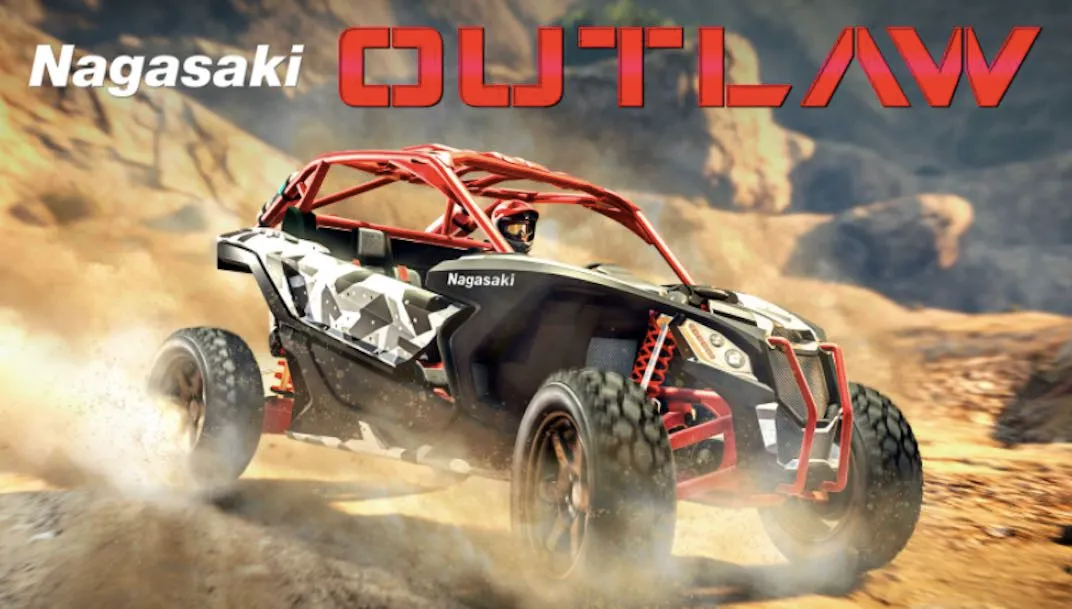 For the September 23rd, 2021 Grand Theft Auto Online Weekly Update the podium vehicle is the Nagasaki Outlaw.