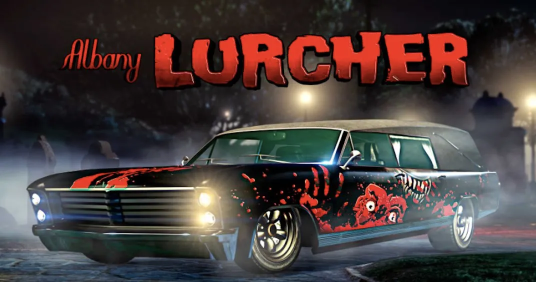 For the October 28th, 2021 Grand Theft Auto weekly update the podium vehicle is the Albany Lurcher