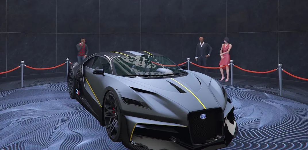 For the October 20th, 2022 Grand Theft Auto V Online weekly update the podium vehicle is the Thrax.  