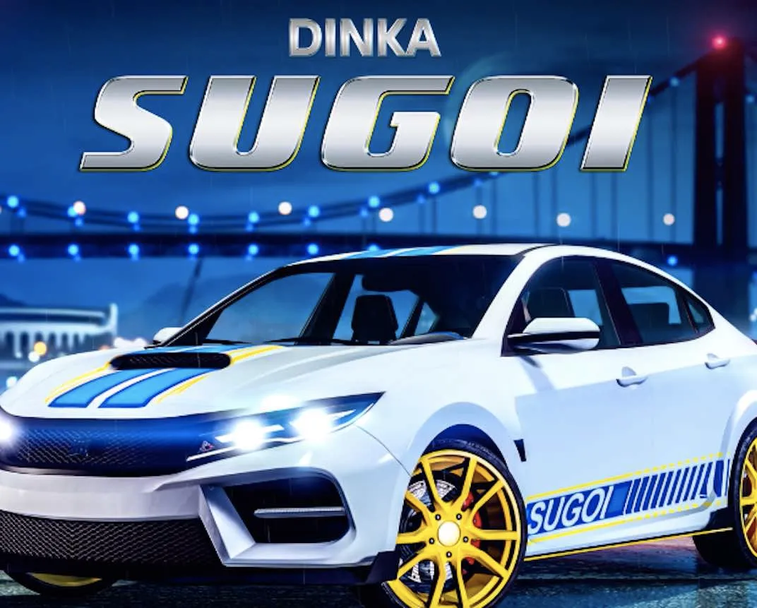 For the July 7th, 2022 Grand Theft Auto V Online weekly update the podium vehicle is the Dinka Sugoi