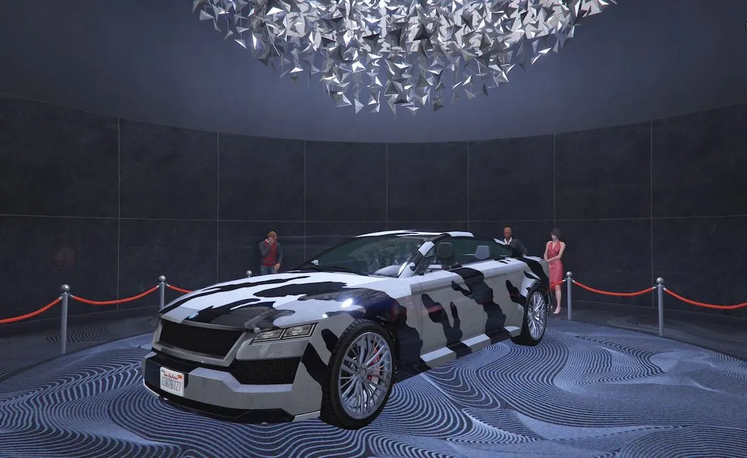 For the April 20th, 2023 Grand Theft Auto V Online weekly update the podium vehicle is the Übermacht Revolter.